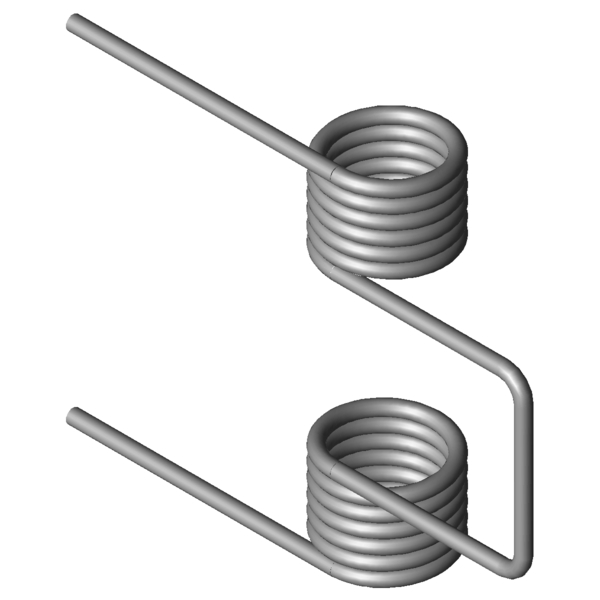 Ressort de suspension, ressort en acier, hamac à ressort rotatif, avec 2  mousquetons et pivot 360
