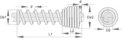 Protection de câbles et flexibles Spiral 1440